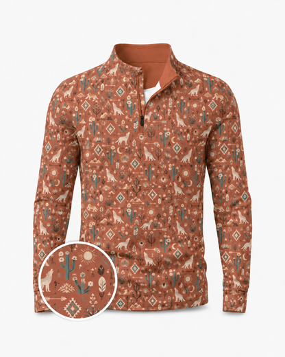 Desert Moon Southwest Quarter-Zip Pullover