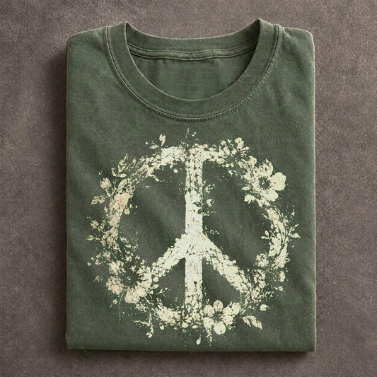 Boho Floral Peace T-shirt