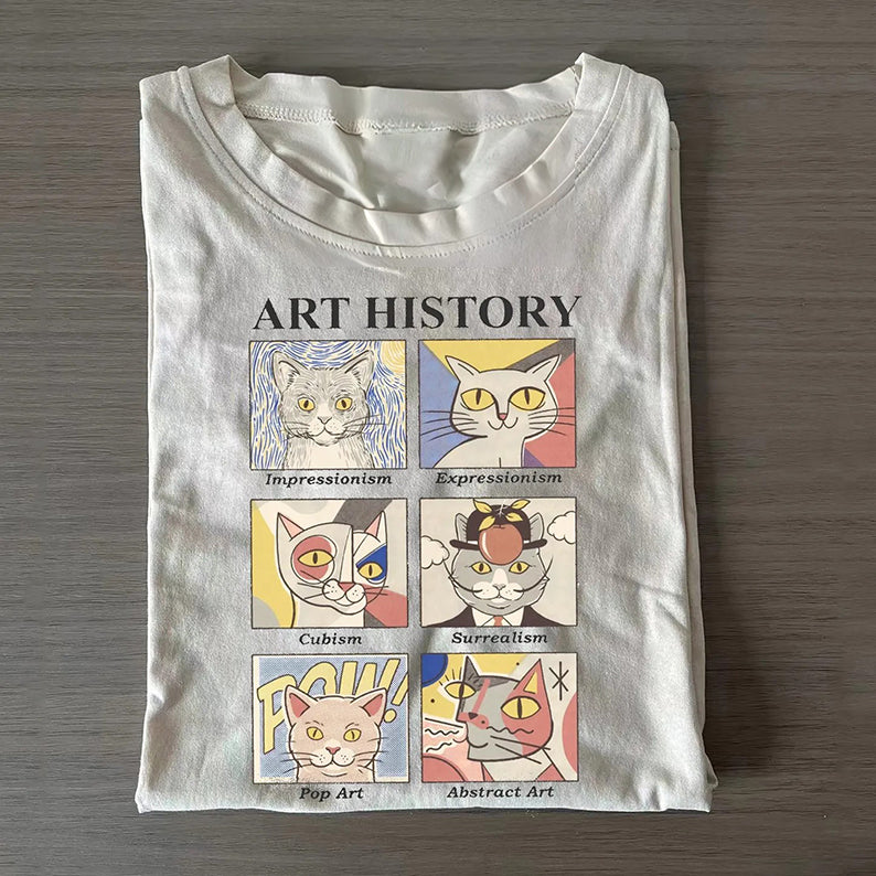 Cat Art History T-shirt
