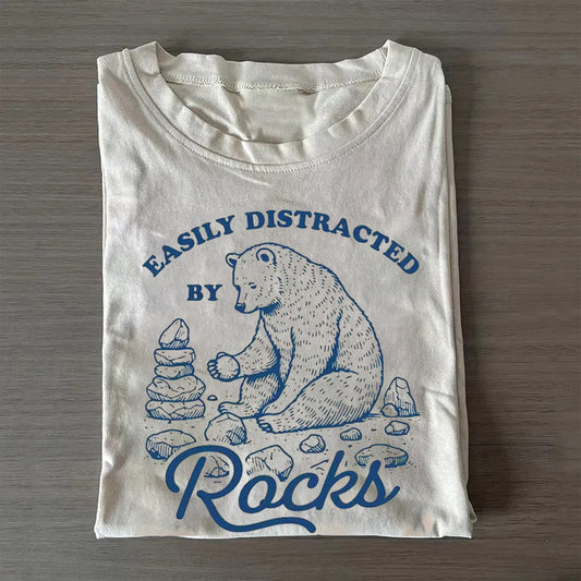 Easily Distracted By Rocks T-shirt