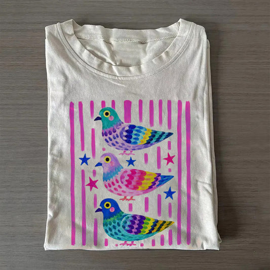Colorful Pigeon T-Shirt