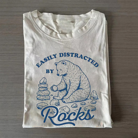 Easily Distracted By Rocks T-shirt