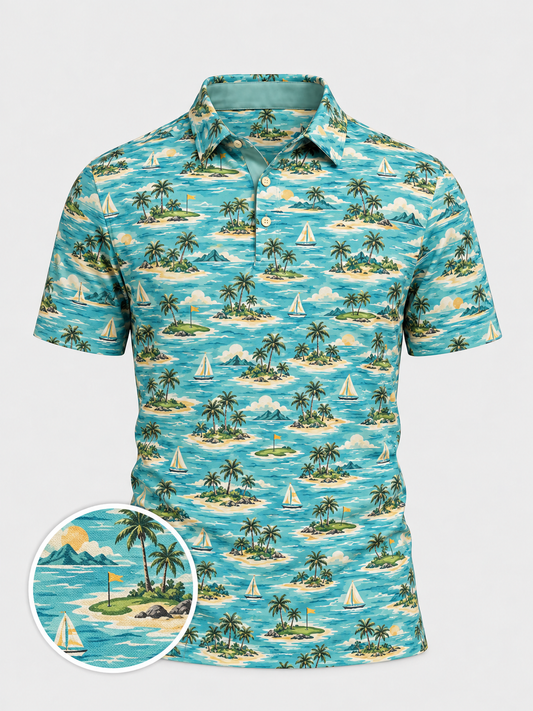 Island Green Golf Polo