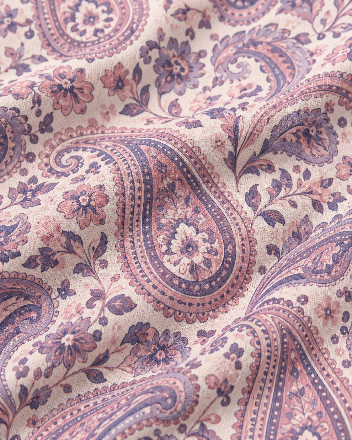 Blush Paisley Floral Golf Polo Shirt