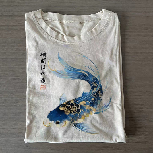 Elegant Koi Fish Watercolor Art Classic T-shirt