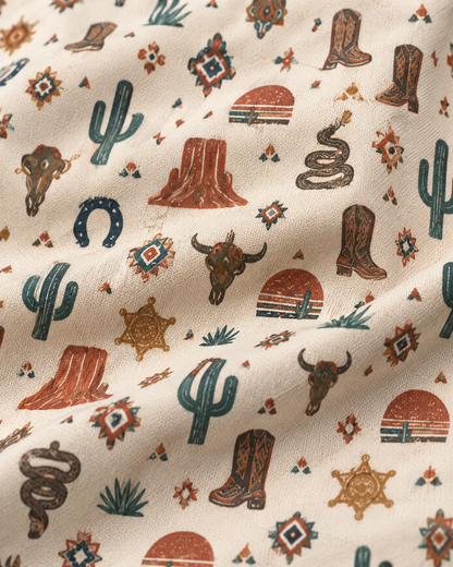 Desert Outlaw Western Quarter-Zip Pullover