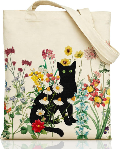 Floral Cat Tote