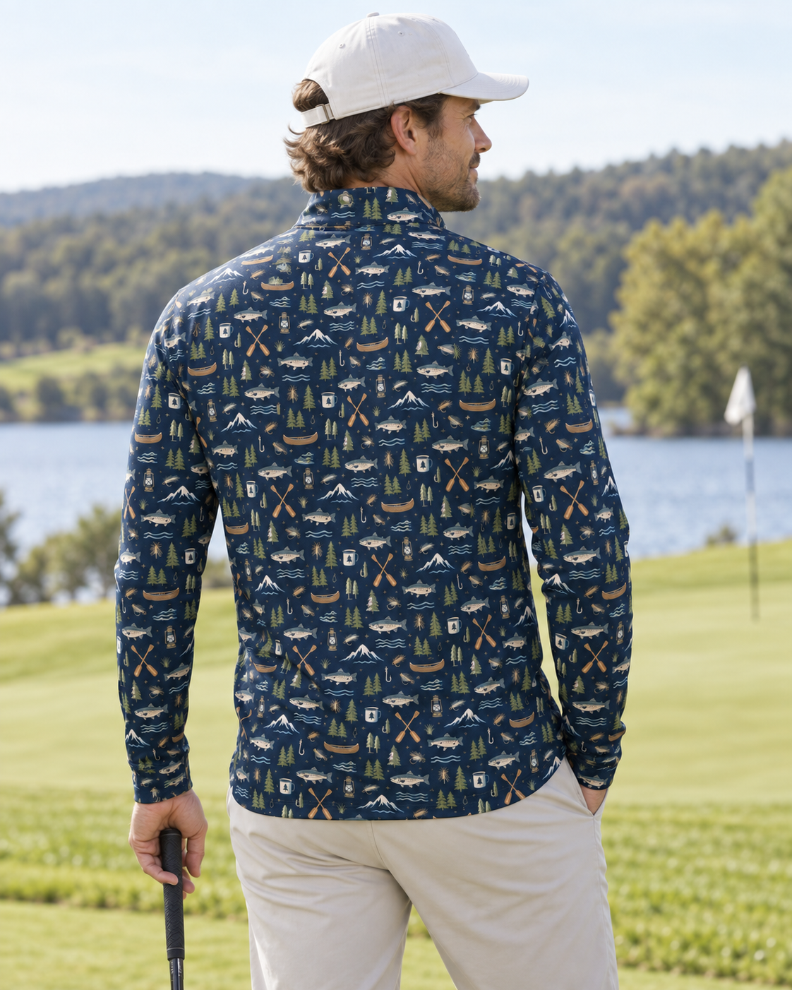 Lake & Pine Fishing Quarter-Zip Pullover