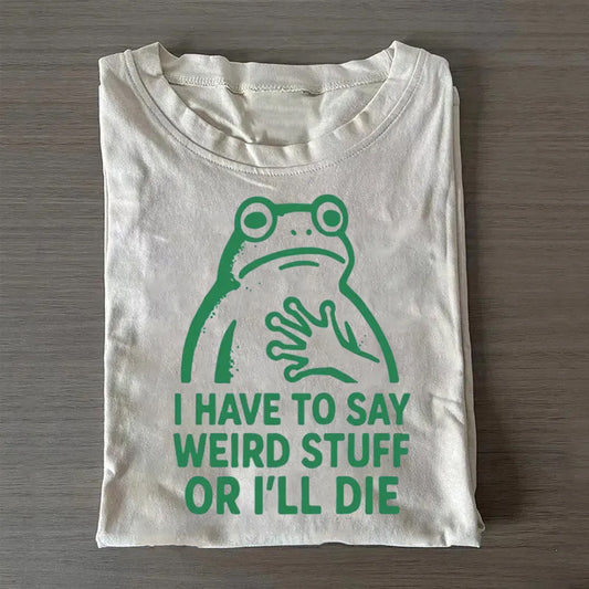 Weird Frog Funny Meme Classic T-Shirt