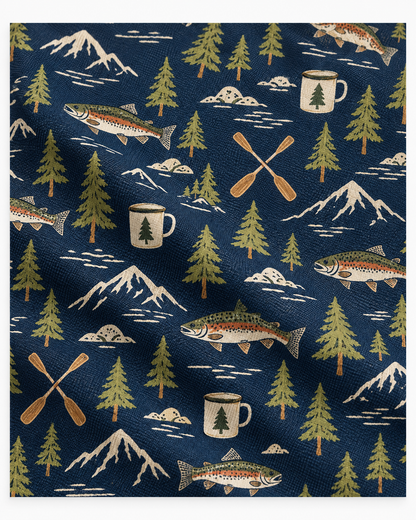 Lake & Line Outdoor Print Polo Shirt
