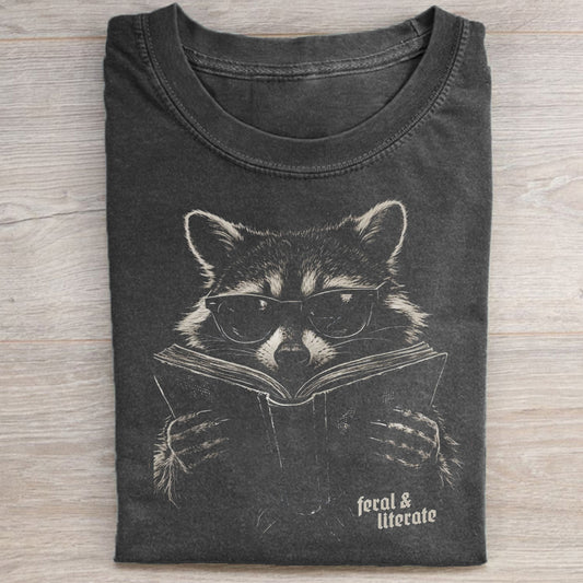Bookish Raccoon T-shirt